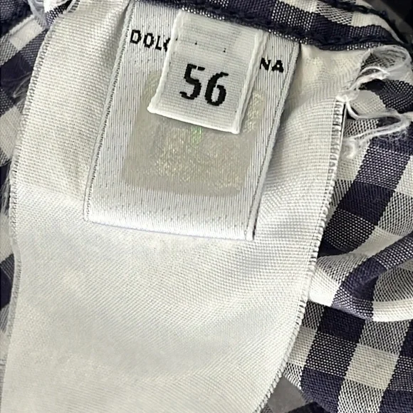 Dolce & Gabbana Blue Plaid Button Down Shirt - Picture 8 of 8